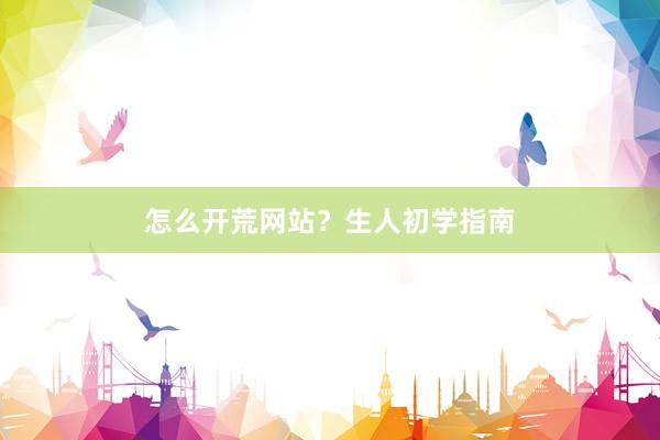 怎么开荒网站?生人初学指南